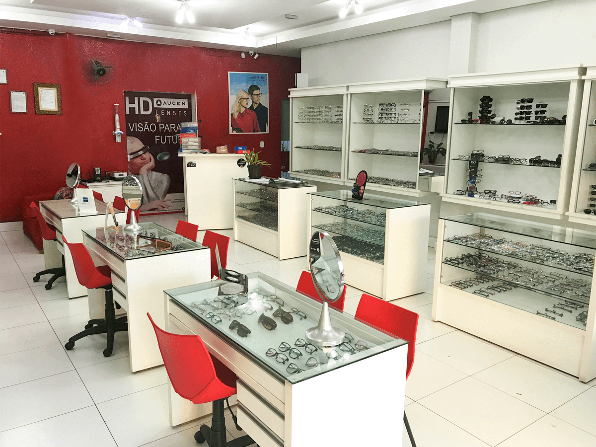 Interior da Ótica da Fábrica